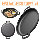 Non-Stick Camping Cast Iron Frying Pan Camp Cooking - Tophatter Daily Deals