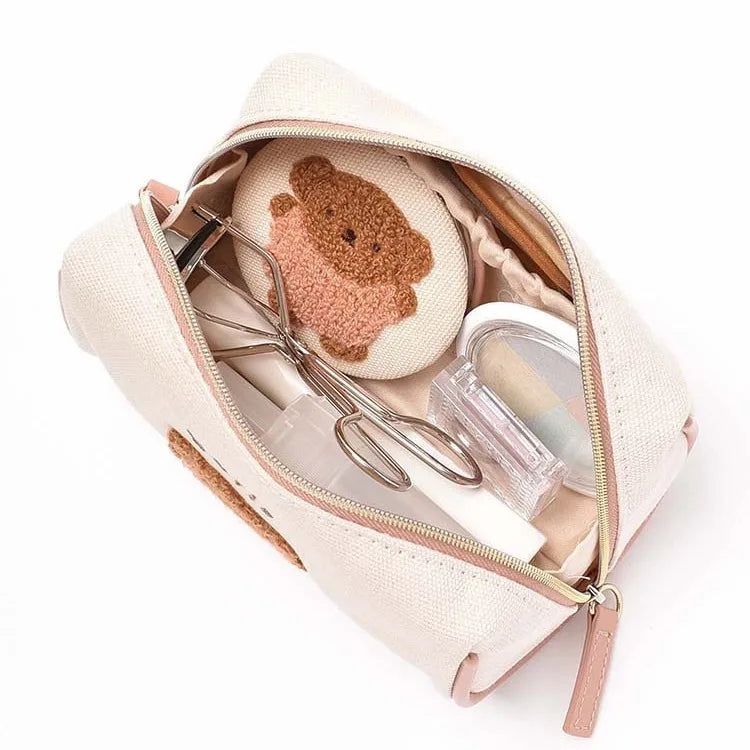 Miffy Canvas Plush Embroidery Cosmetic Bag Animals - Tophatter Daily Deals