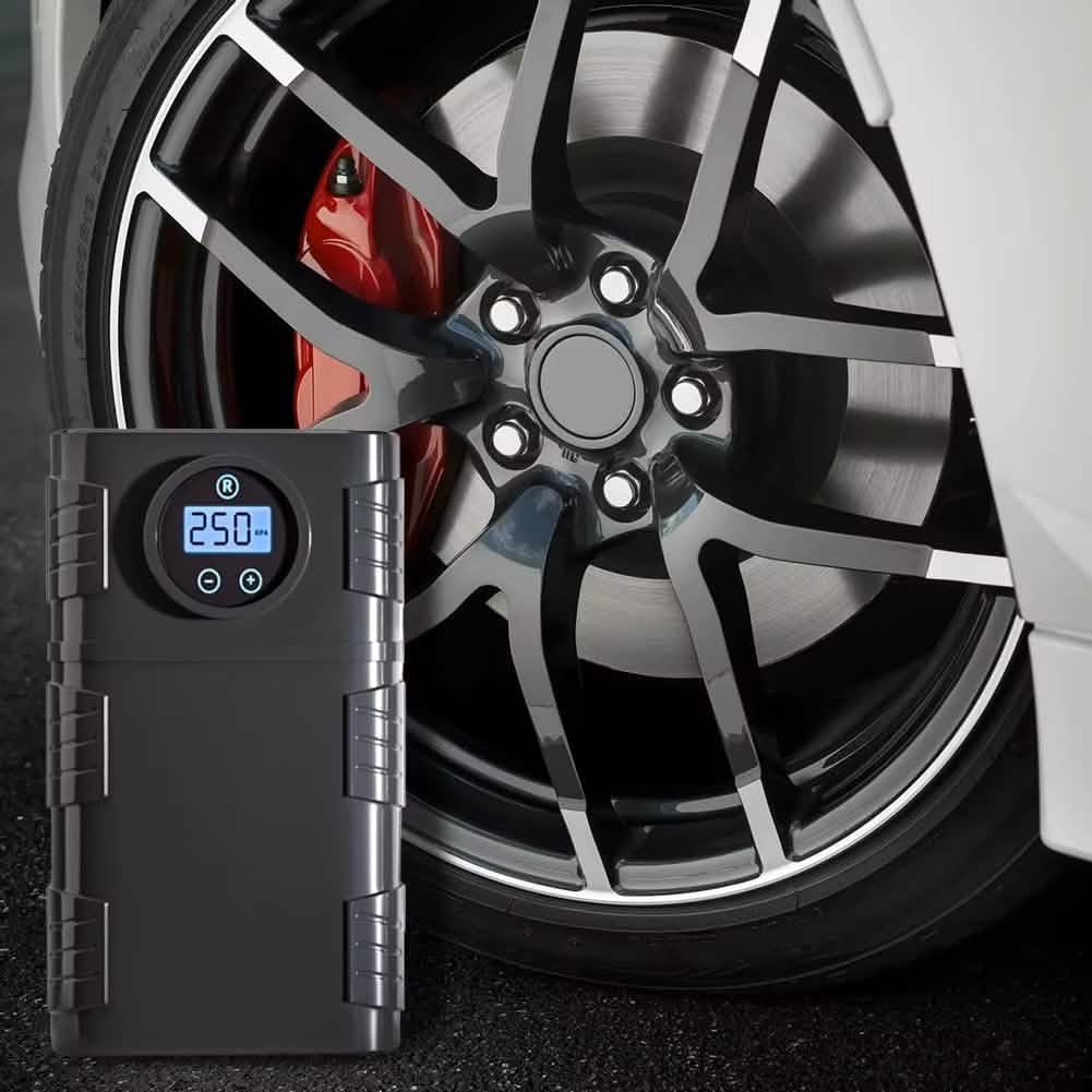 Portable 120 PSI Cordless Air Compressor – Tire Inflator for Car, Bike & Motorcycle Automotive - Tophatter Daily Deals