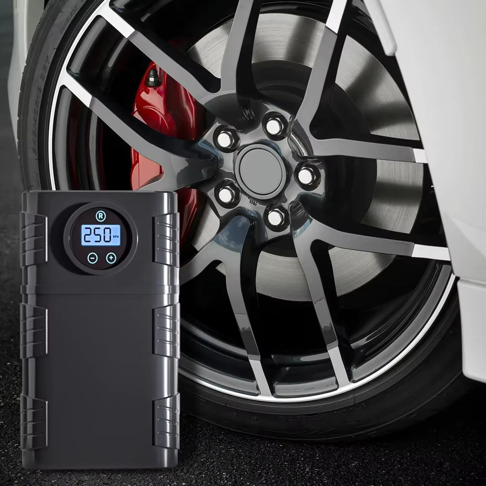 Portable 120 PSI Cordless Air Compressor – Tire Inflator for Car, Bike & Motorcycle Automotive - Tophatter Daily Deals