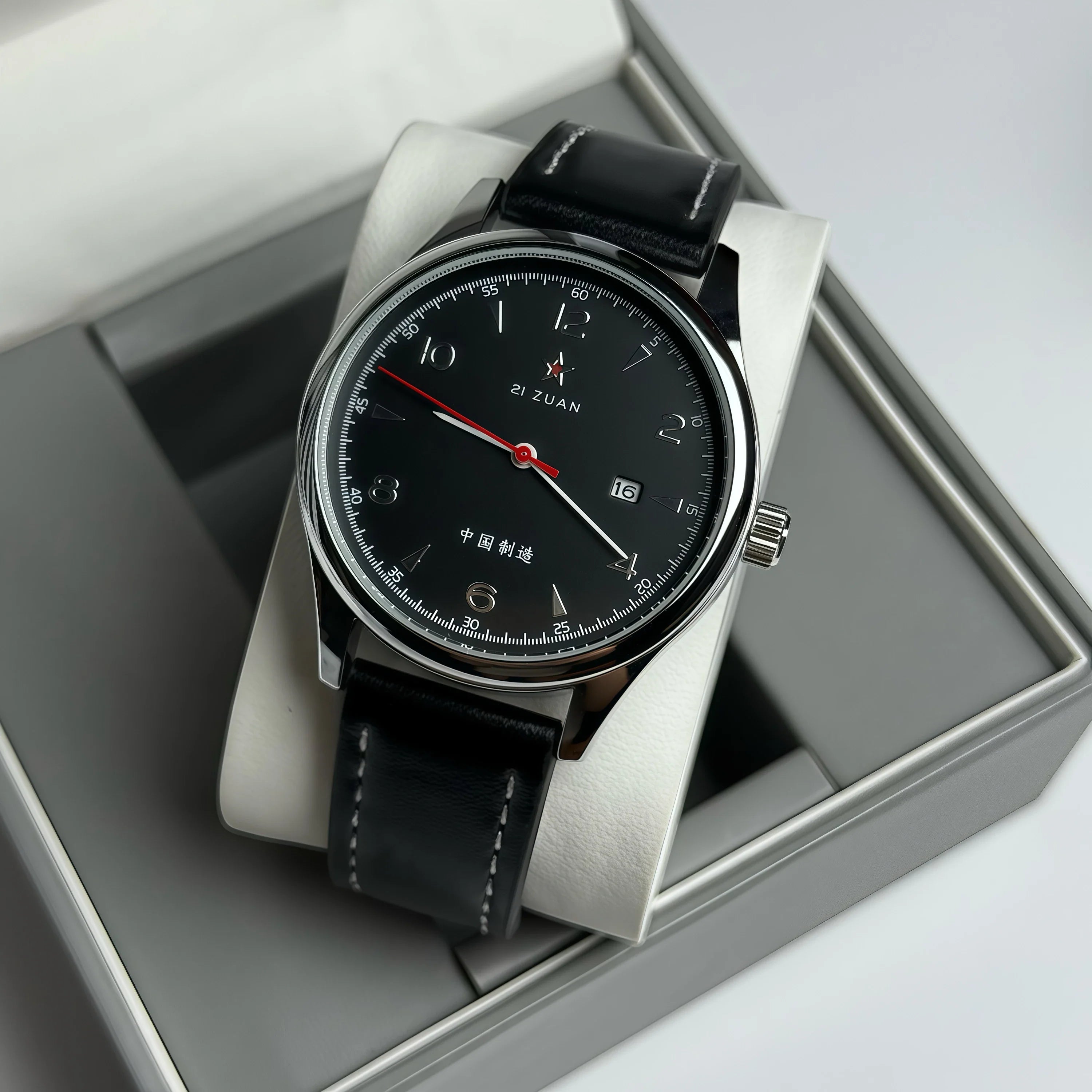 Pilot Watch 41mm Mesh Strap Stainless Steel Classic 5 - Tophatter Daily Deals