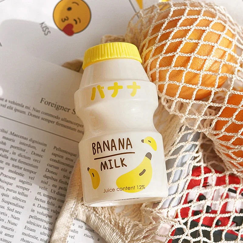 Milk Carton Shaped Water Bottle 480ml Pink, Red, Yellow, Green Food - Tophatter Daily Deals