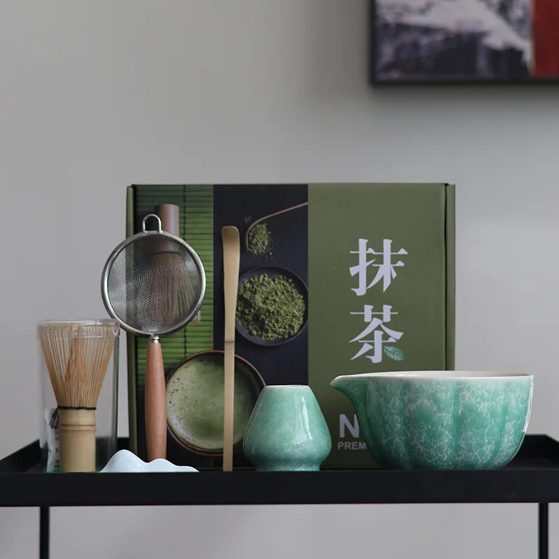 Ceramic Matcha Tea Set With Bamboo Whisk Gift Box Kit - Tophatter Daily Deals