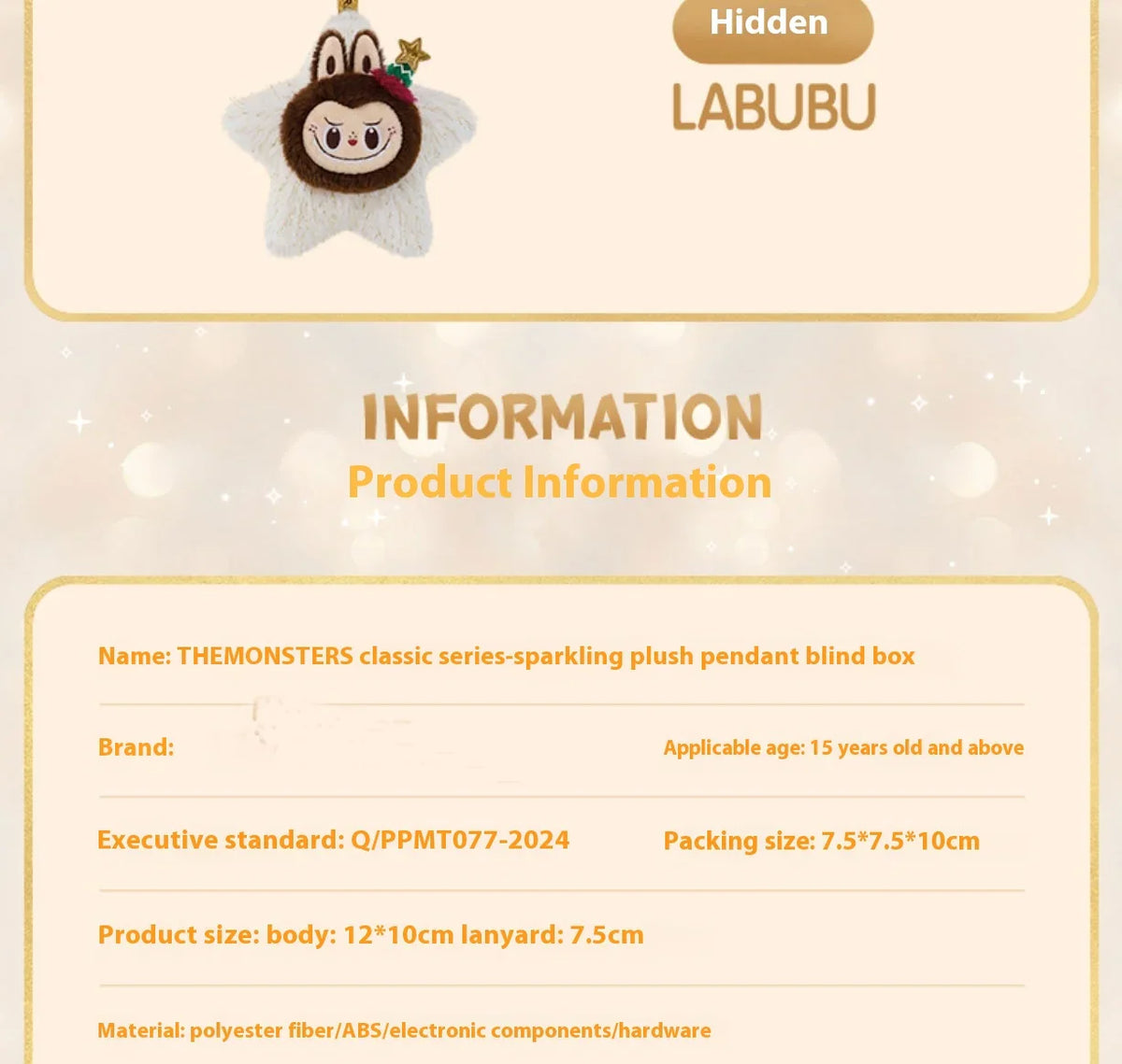 Genuine Pop Mart The Monsters Labubu Classic Series Sparkly Plush Pendant Blind Box Mythical - Tophatter Daily Deals