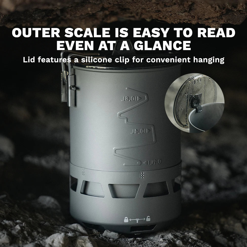 Camping Gas Stove with Pot Burner Grey Camp Cooking - Tophatter Daily Deals