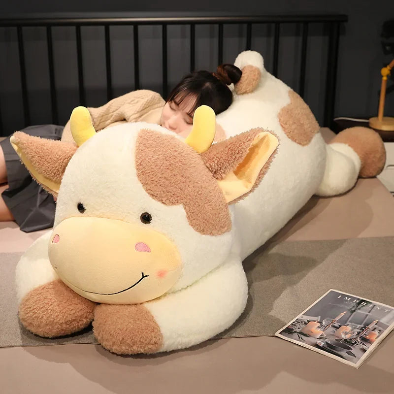 Milk Dairy Cow Plush Toy Stuffed Animal Cattle Animals - Tophatter Daily Deals
