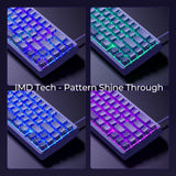 Mechanical Keyboard M67 67 Key Gasket Hot Swappable RGB - Tophatter Daily Deals