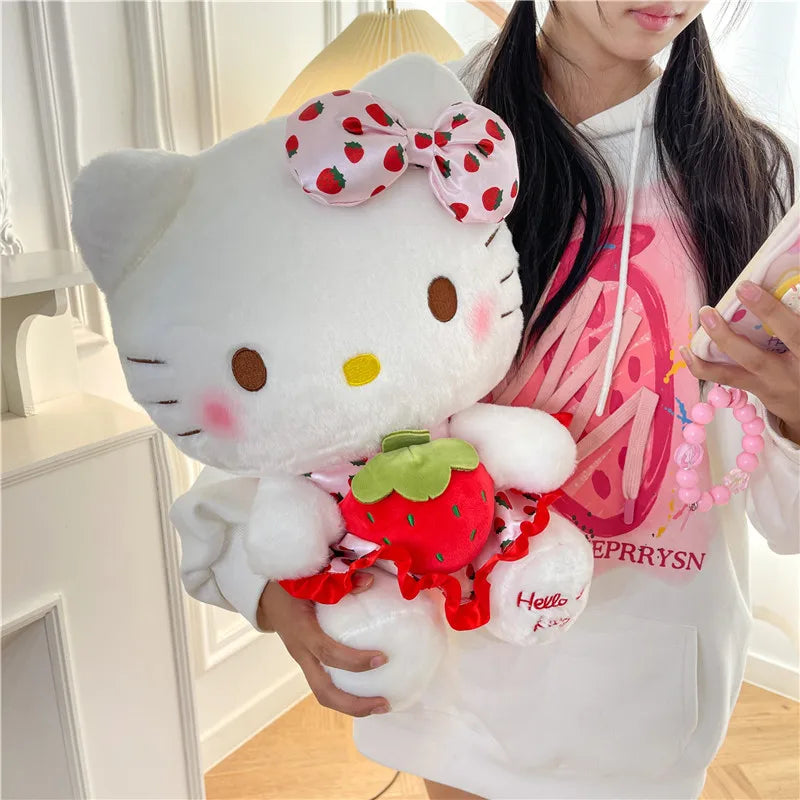 Sanrio Hello Kitty Strawberry Dress Plush Toy Food - Tophatter Daily Deals