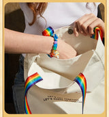 Genuine Pop Mart Crybaby Cheer Up, Baby! Series - Rainbow Canvas Bag Anime - Tophatter Daily Deals