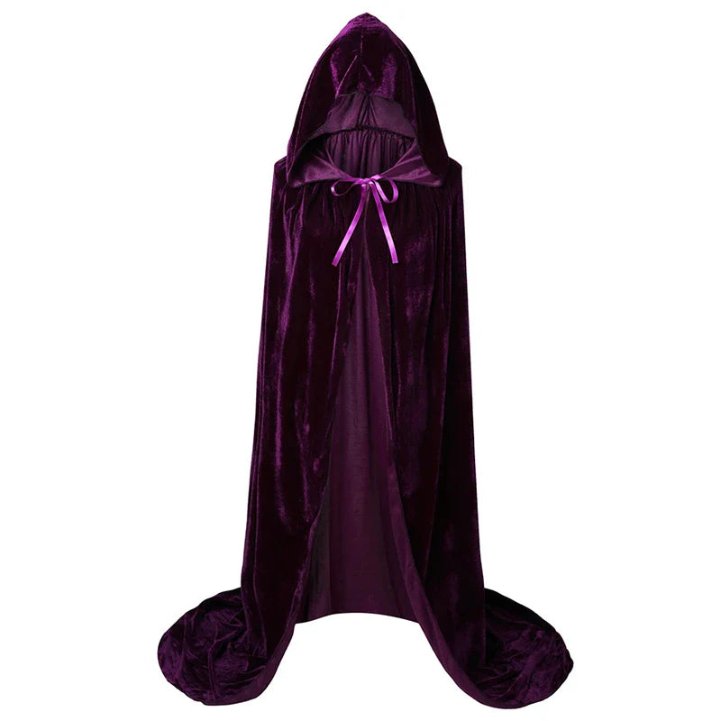 Hocus Pocus Cloak Hooded Cosplay Cape Halloween 2025 Purple - Tophatter Daily Deals