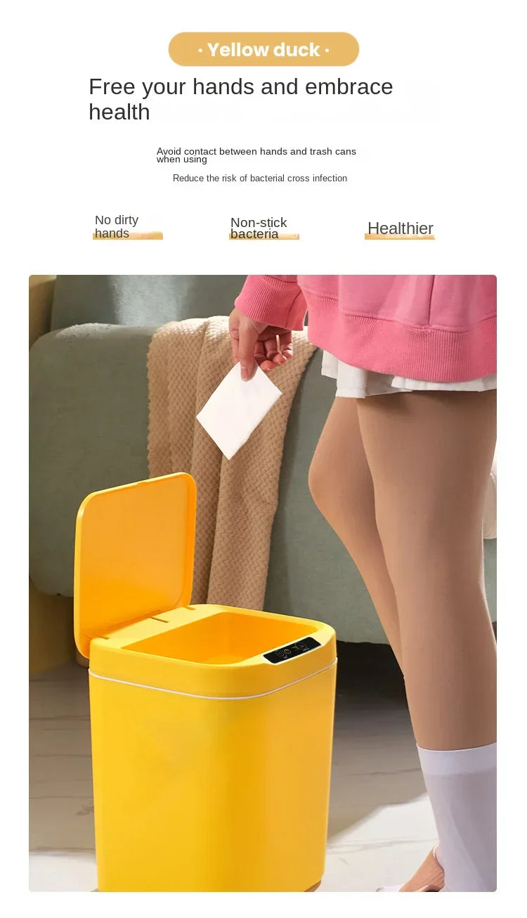 Sensor Trash Can Automatic Waste Bin Home 2025 Hands Free - Tophatter Daily Deals