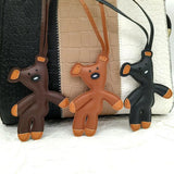 Bear Keychain PU Leather Mini Bag Charm Cute Gift Accessory - Tophatter Daily Deals