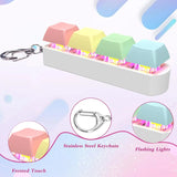 Keyboard Fidget Toy LED Keychain 4 In 1 Stress Relief - Tophatter Daily Deals