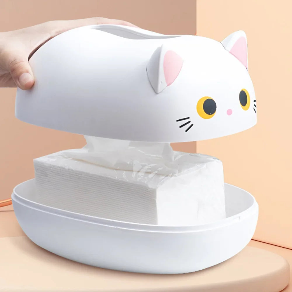 Kawaii Cat Tissue Box Animals - Tophatter Daily Deals