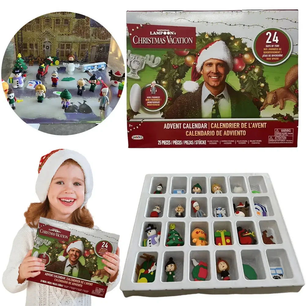Advent Calendar 24 Days 3D Figures Christmas Countdown Gift - Tophatter Daily Deals