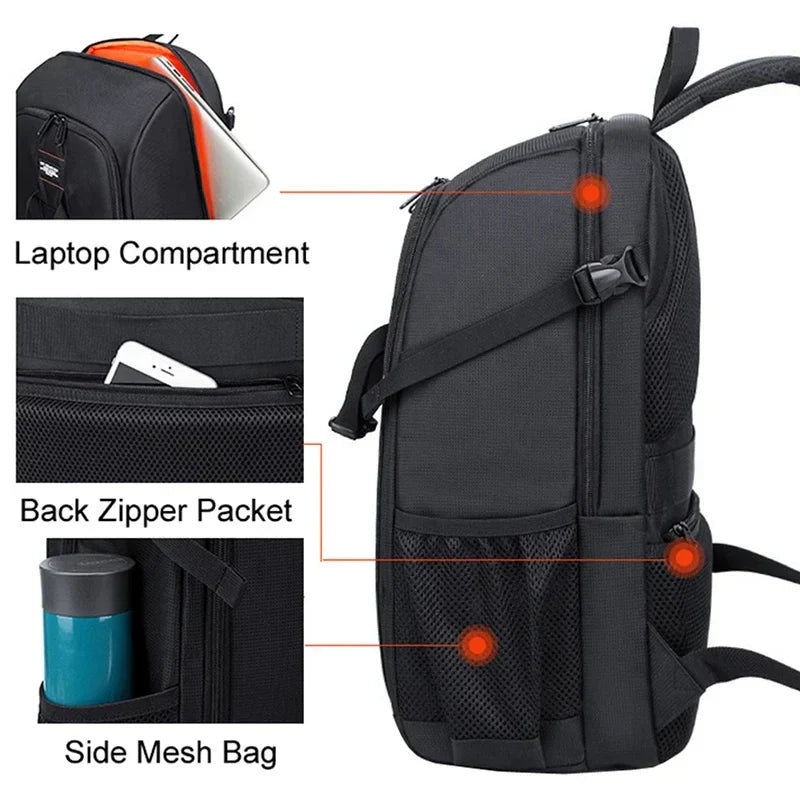Waterproof Backpack Photography Orange Backpacks - Tophatter Daily Deals