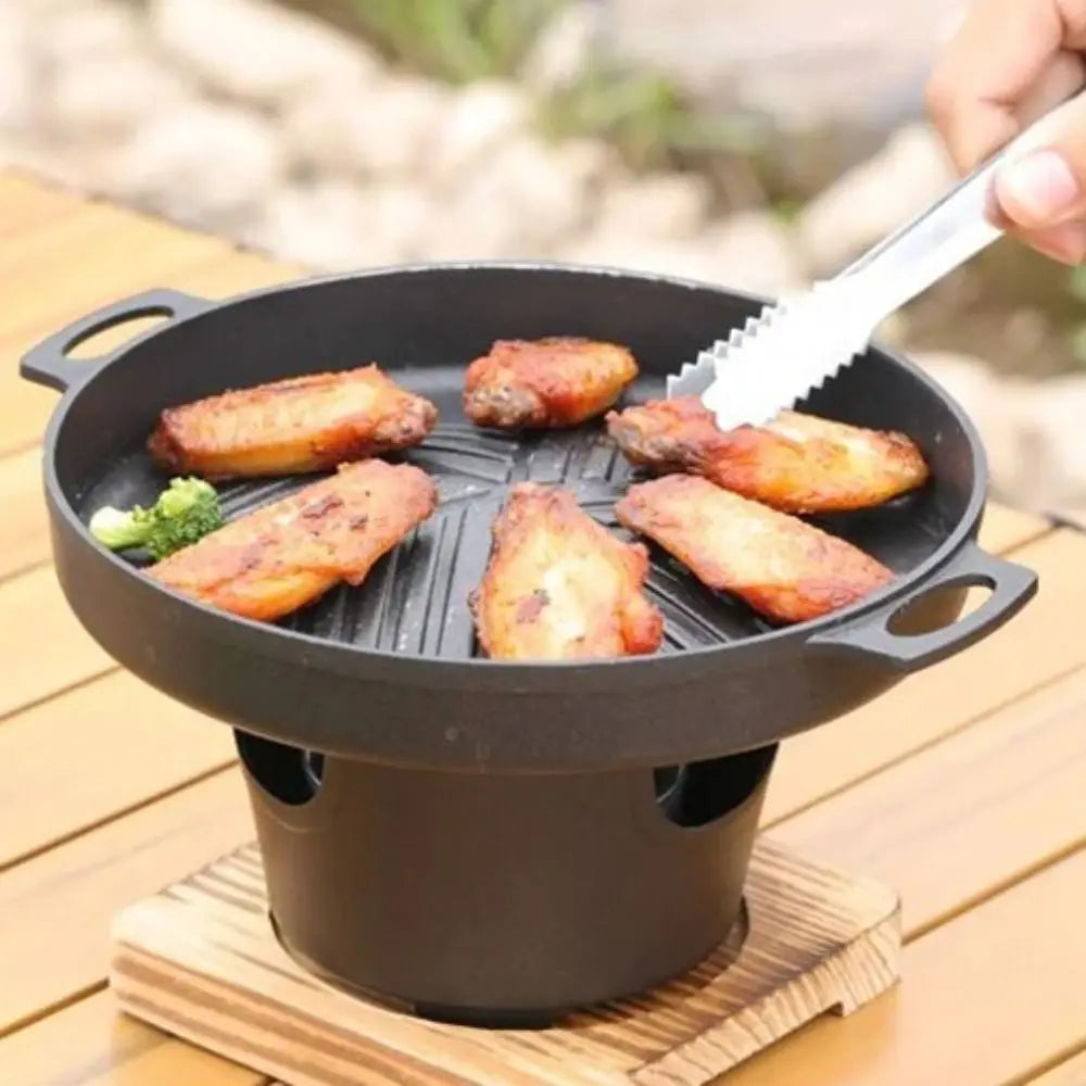 Detachable Camping Alcohol Stove Black Camp Cooking - Tophatter Daily Deals