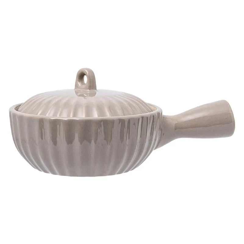 Ceramic Single Handle Bowl With Lid Japanese Style - Tophatter Daily Deals