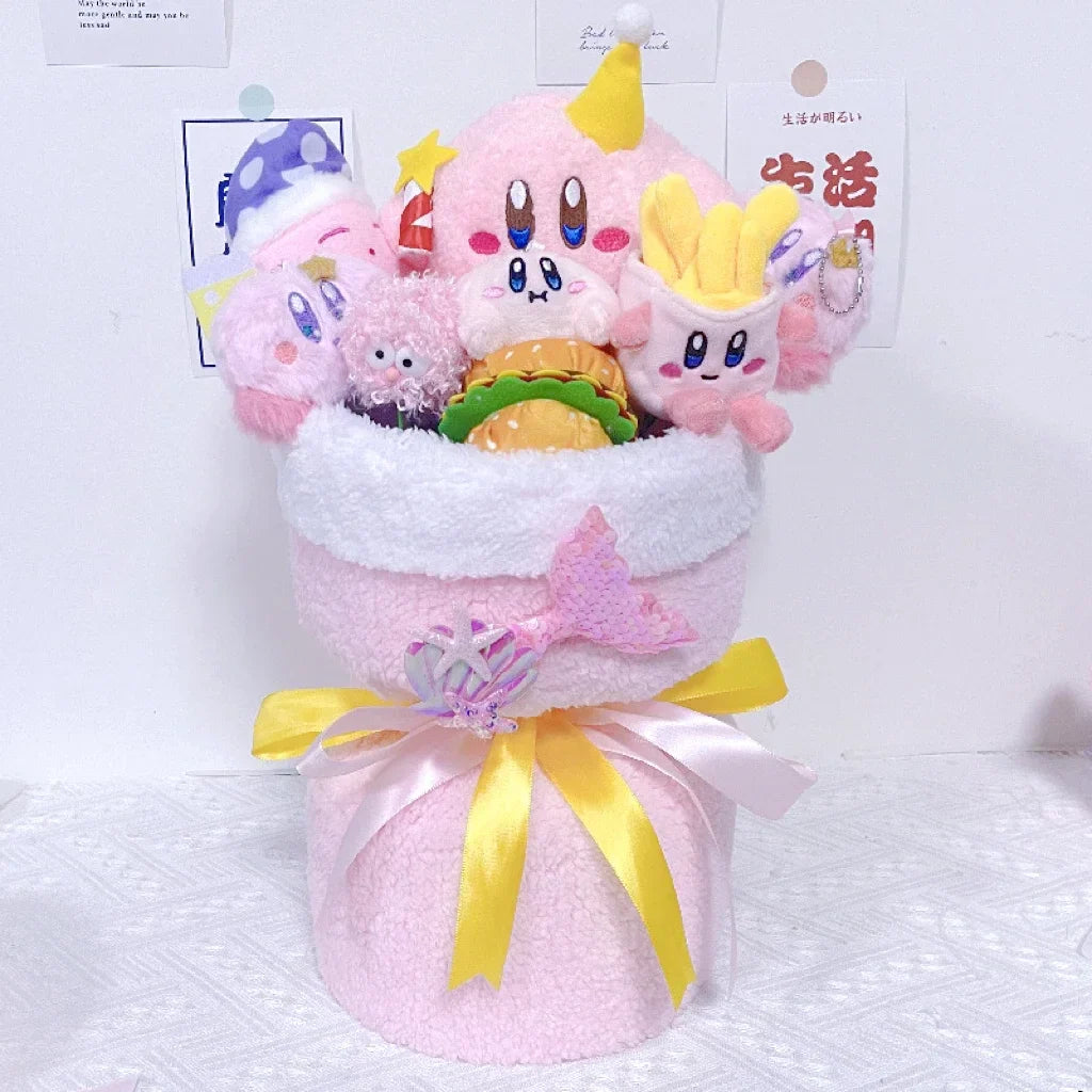Pink Star Kirby Plush Bouquet 42x26cm (1) Anime - Tophatter Daily Deals