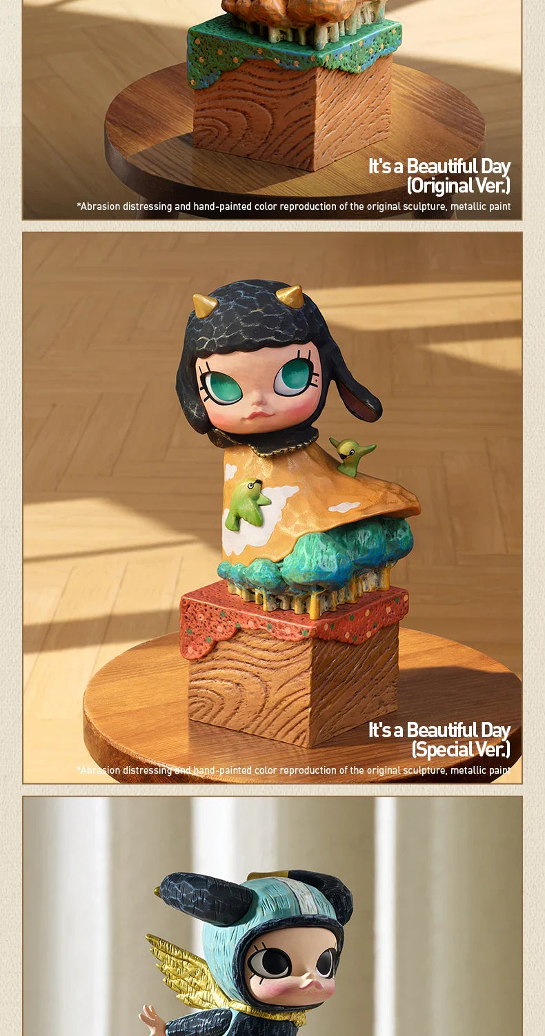 Genuine Pop Mart Molly Anniversary Statues Classical Retro 2 Series Blind Box Figures Mythical - Tophatter Daily Deals