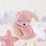 Wooden Crib Mobile Felt Bear Musical Newborn Sensory Toys - Tophatter Daily Deals