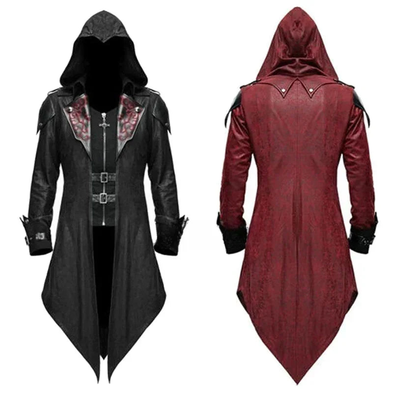 Medieval Assassin Hooded Jacket Costume Halloween 2025 - Tophatter Daily Deals