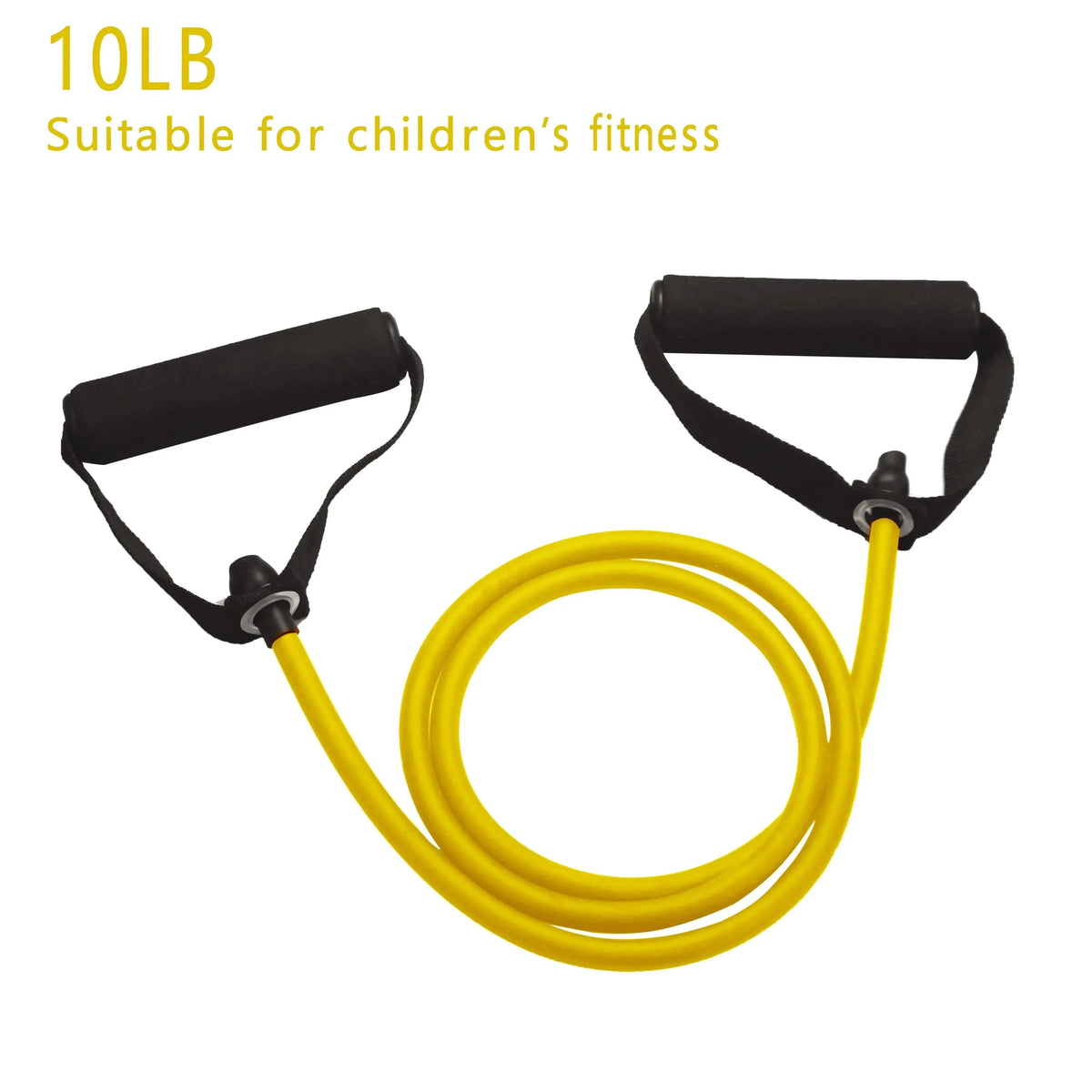 Workout Resistance Bands With Handles 10LB Fitness & Exercise - Tophatter Daily Deals