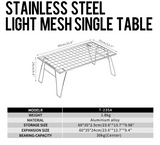 Heavy-Duty Camping BBQ Table Foldable Grill Silver Outdoor Grills - Tophatter Daily Deals