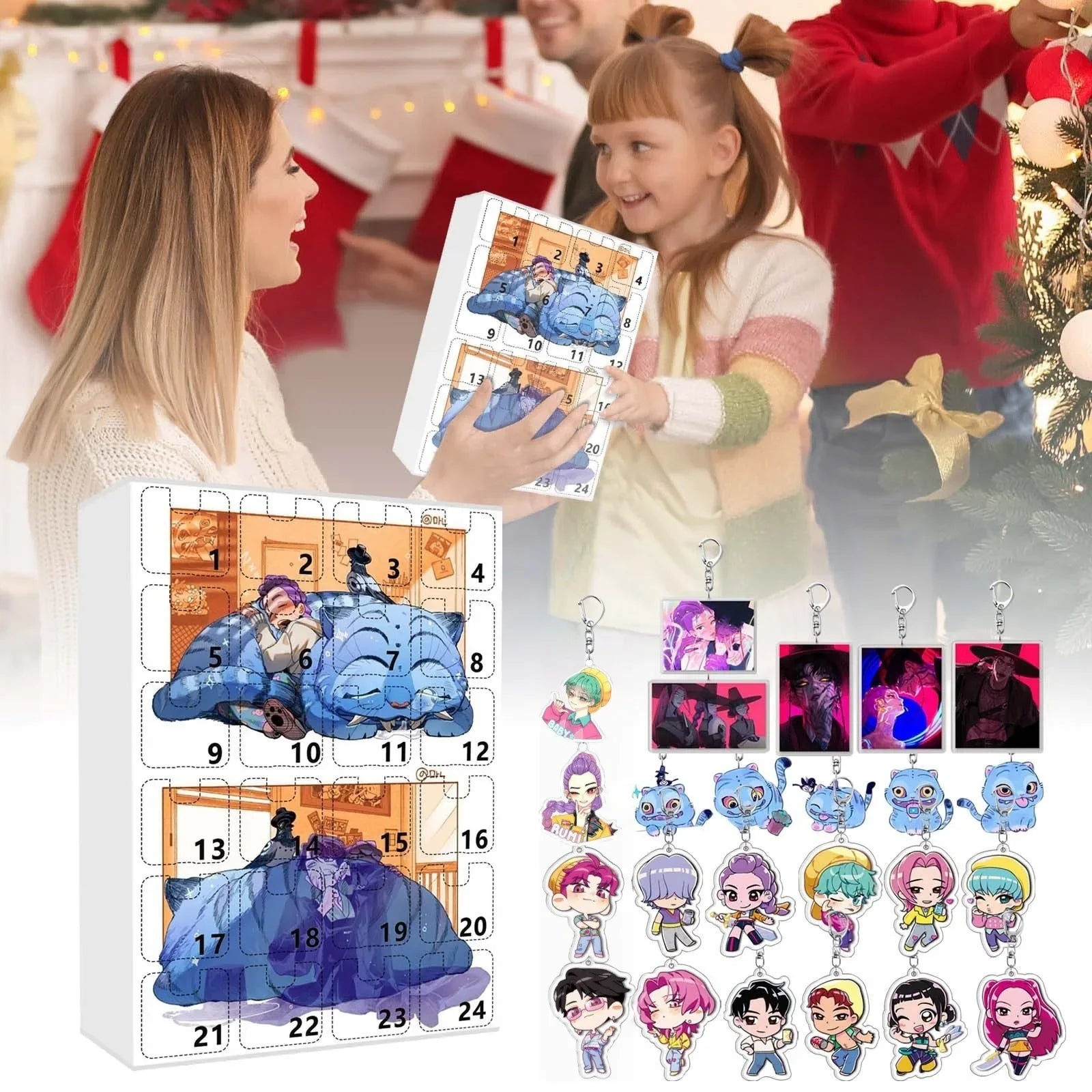 Kpop Advent Calendar 24 Day Demon Hunters Keychain Gift 06 - Tophatter Daily Deals