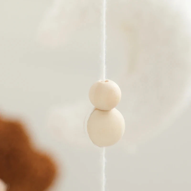 Baby Crib Mobile Wooden Nursery Newborn Sensory Toys - Tophatter Daily Deals