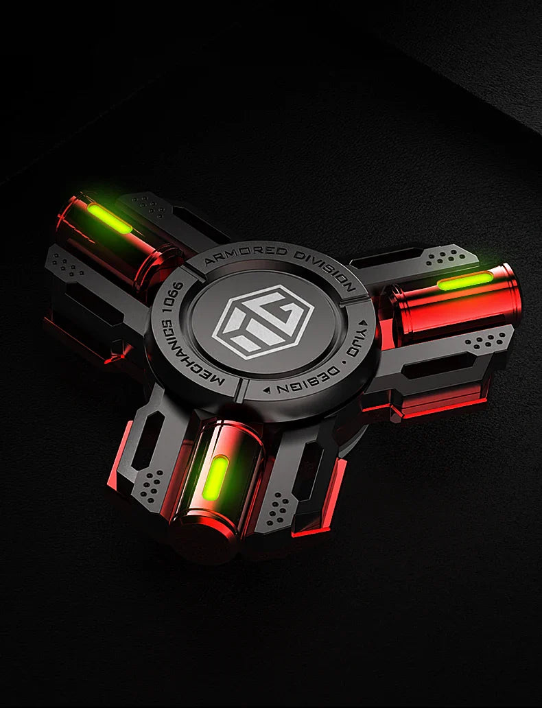 Glow Fidget Spinner Alloy EDC Long Spin Stress Relief - Tophatter Daily Deals