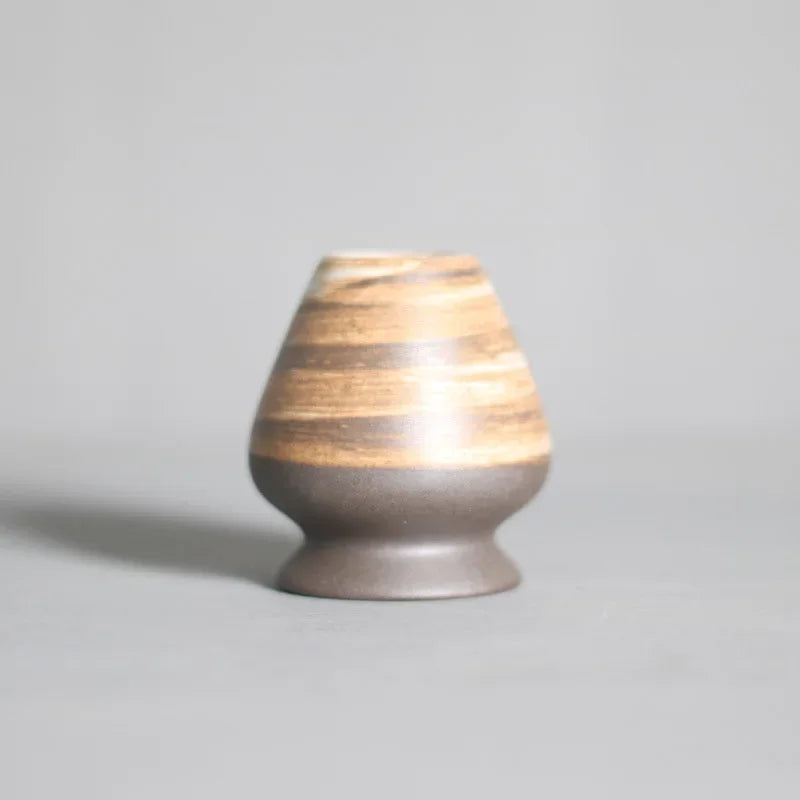 Matcha Tea Whisk Holder Pottery Stand Rustic Teaware style F - Tophatter Daily Deals