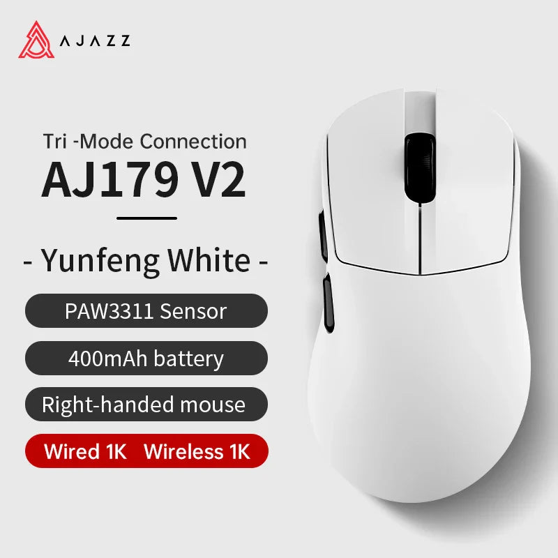 Gaming Mouse Magnetic Charging Ergonomic Lightweight Wireless AJ179 V2-3311-W - Tophatter Daily Deals