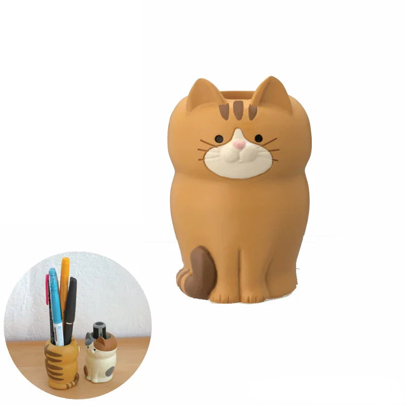 Kawaii Cat Glasses Holder Ginger Standing Animals - Tophatter Daily Deals