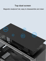 Mini ITX PC Case Tempered Glass 360mm Water Cooling - Tophatter Daily Deals