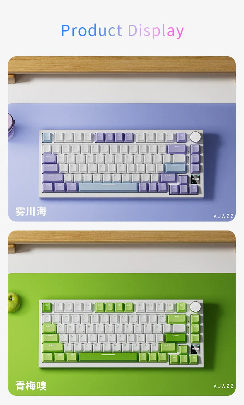 Mechanical Bluetooth Gaming Keyboard 75 Percent Hot Swap - Tophatter Daily Deals