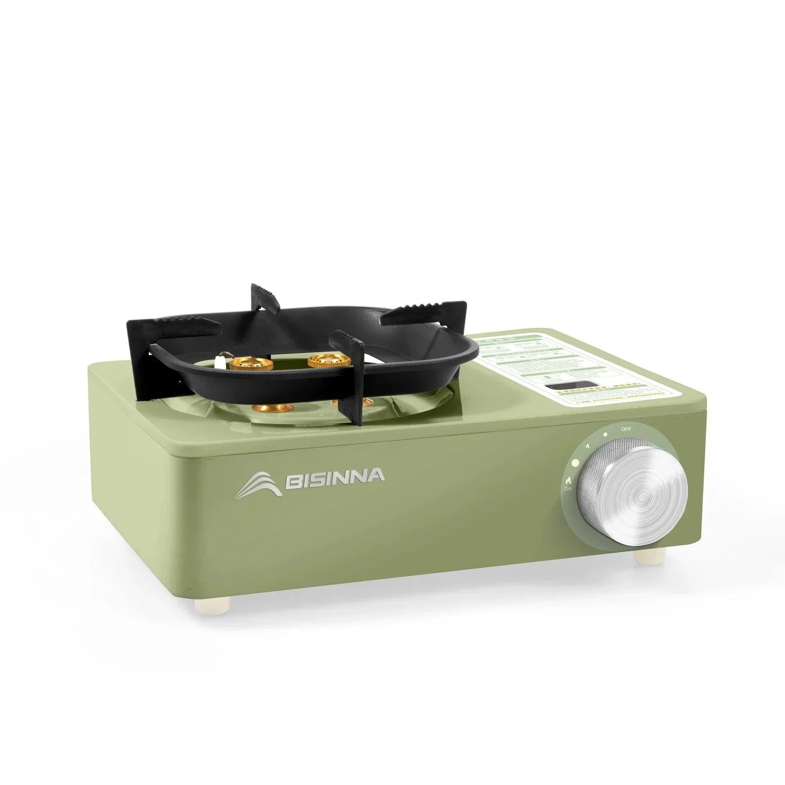 5800W Camping Gas Stove High Firepower Cassette Green Camp Cooking - Tophatter Daily Deals