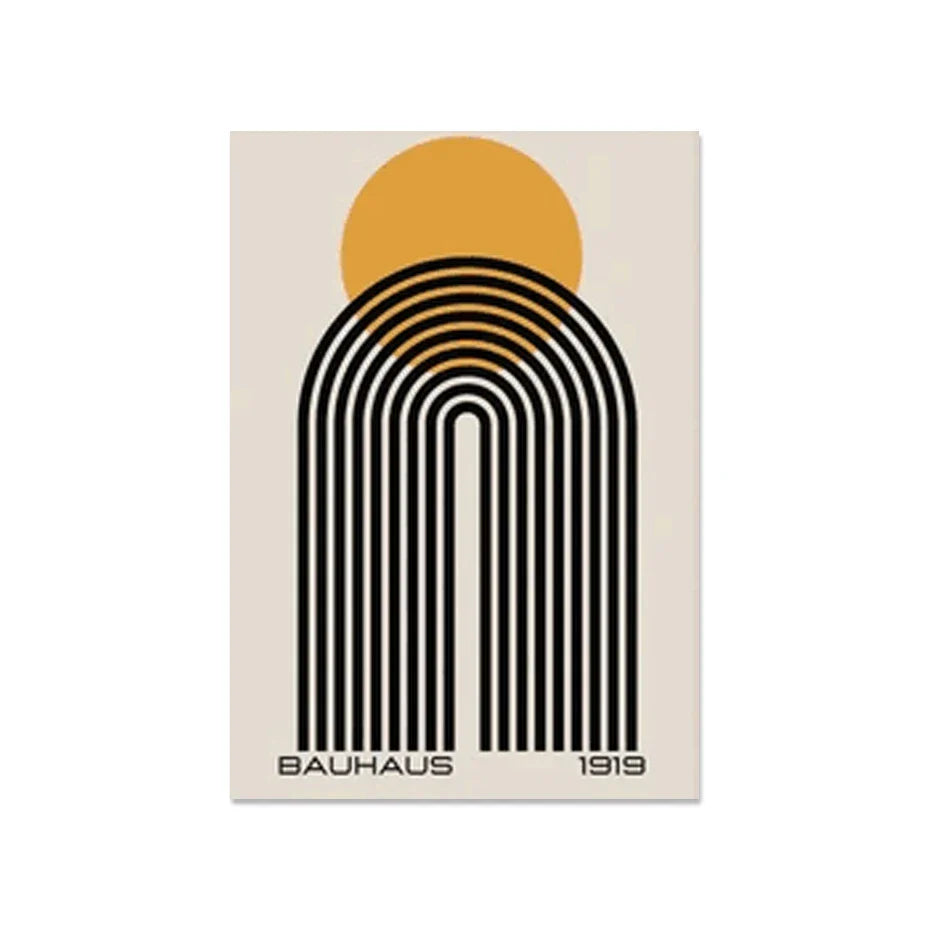 Bauhaus Abstract Geometric Posters Vertical Canvas Art F - Tophatter Daily Deals