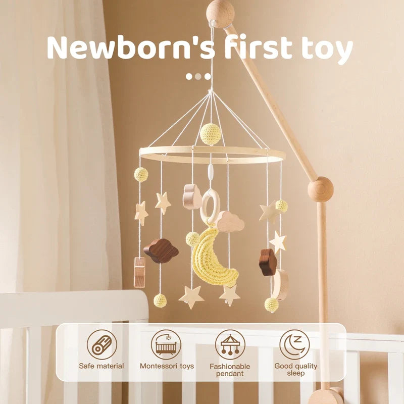 Hot Air Balloon Crib Mobile Newborn Sensory Toys Soothing - Tophatter Daily Deals