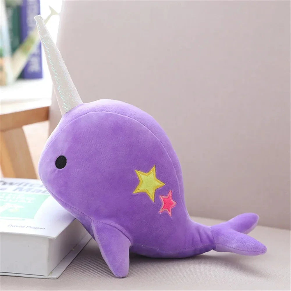 Narwhal Whale Star Plush Toy Animals - Tophatter Daily Deals