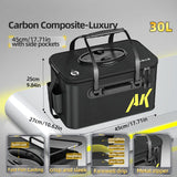 30L Foldable Portable Water Bucket Black Duffel Bags - Tophatter Daily Deals