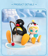 Genuine Pop Mart Baby Molly × Pingu Fishing Time Figure Animals - Tophatter Daily Deals