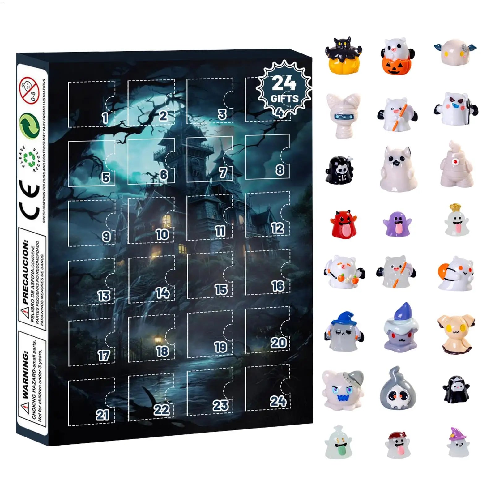 Halloween Advent Calendar 24 Days Tabletop Decor Collectible - Tophatter Daily Deals
