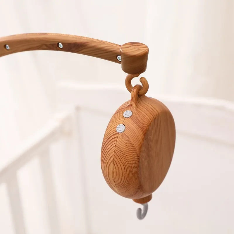 Wooden Felt Animal Crib Mobile With Soothing Calming Music - Tophatter Daily Deals