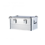 50L Outdoor Aluminum Alloy Storage Box Silver Camping & Hiking - Tophatter Daily Deals