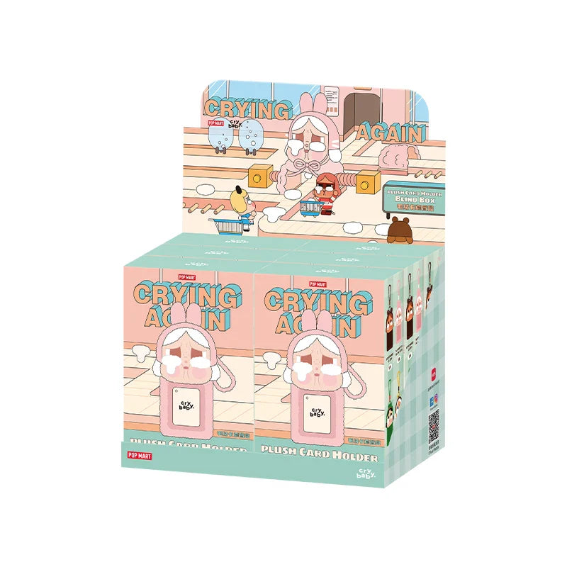 Genuine Pop Mart Crybaby Crying Again Series - Plush Card Holder Blind Box Full Set of 6 Boxes Animals - Tophatter Daily Deals