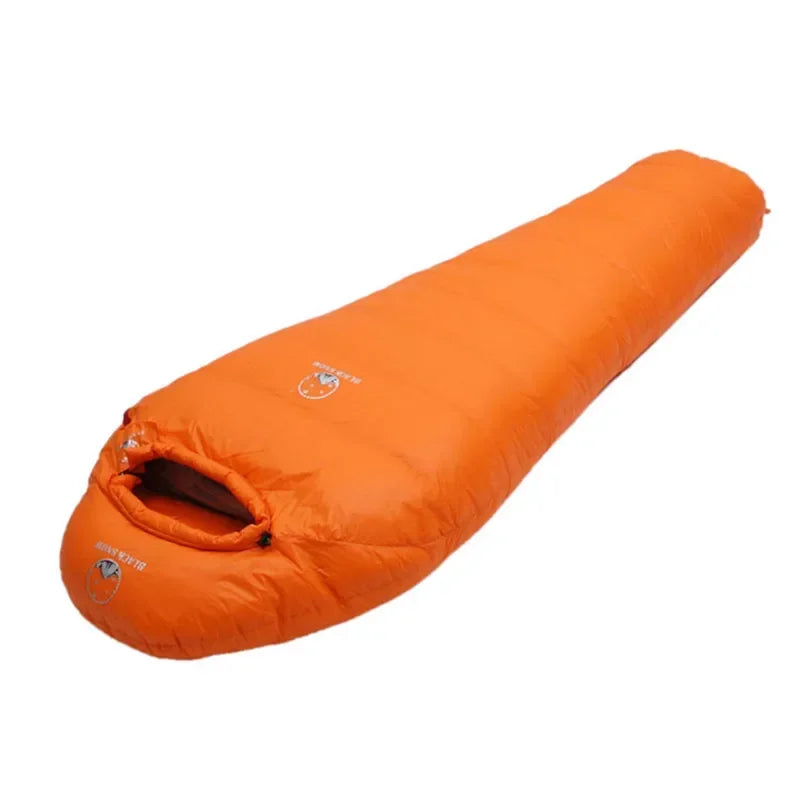 Goose Down Mummy Sleeping Bag Orange Sleeping Bags - Tophatter Daily Deals