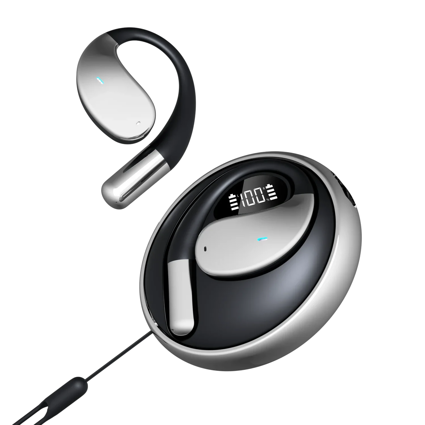 AI Voice Translator Earbuds Mini Wireless Stereo Travel Black - Tophatter Daily Deals
