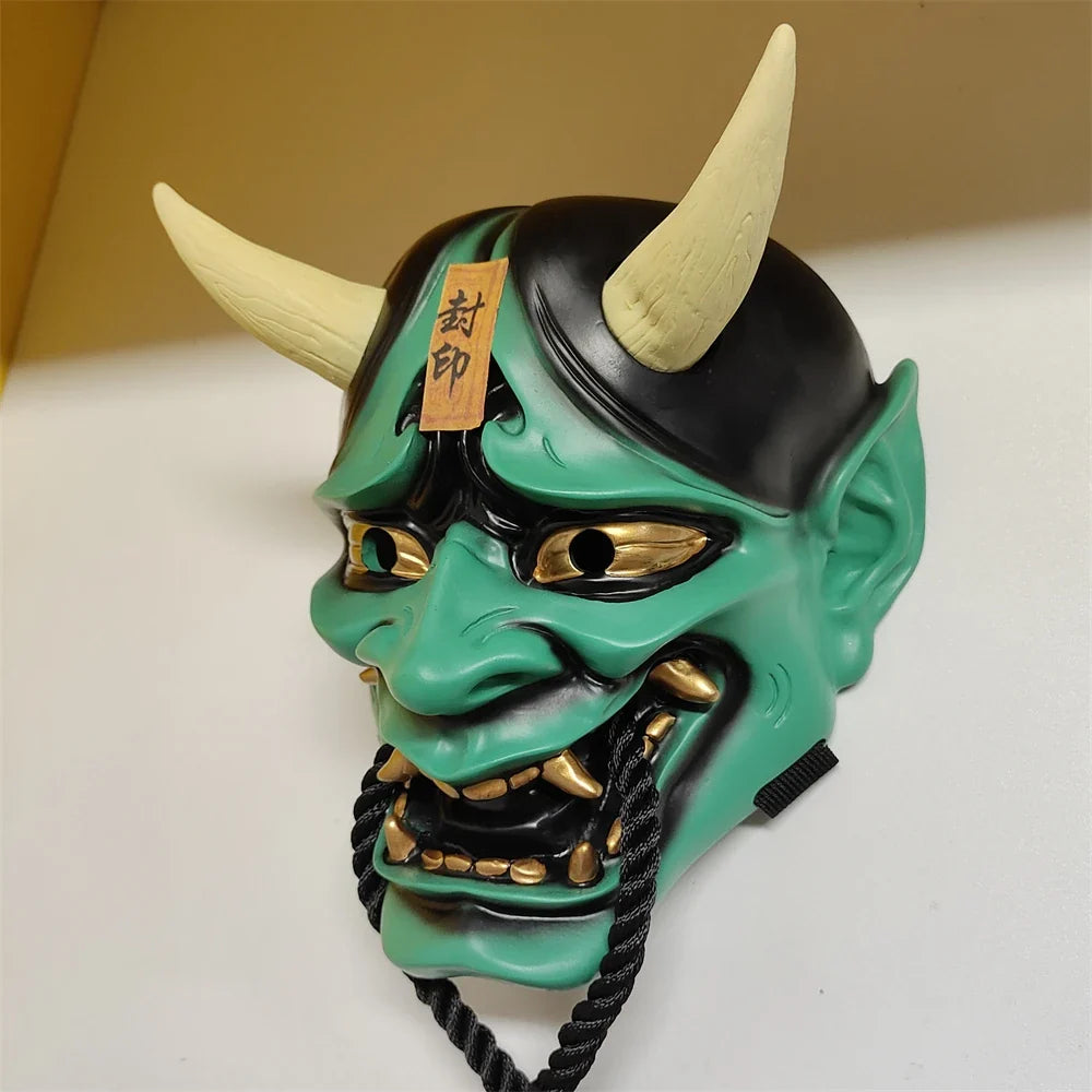 Horror Hannya Mask Resin Demon Cosplay Halloween 2025 - Tophatter Daily Deals