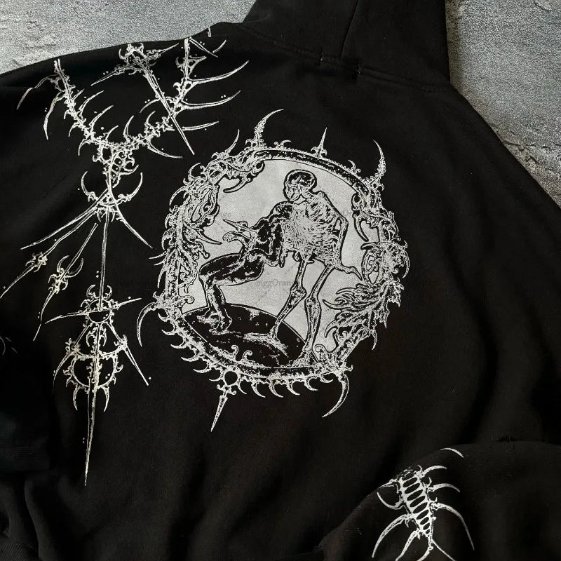 Oversized Unisex Hoodie - Cropped Relaxed Cotton Streetwear - Tophatter Daily Deals
